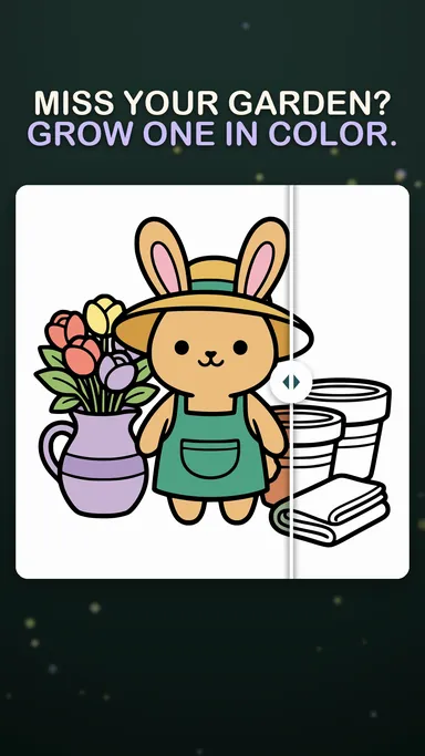 Play video (26 seconds): Coloring the bunny gardener